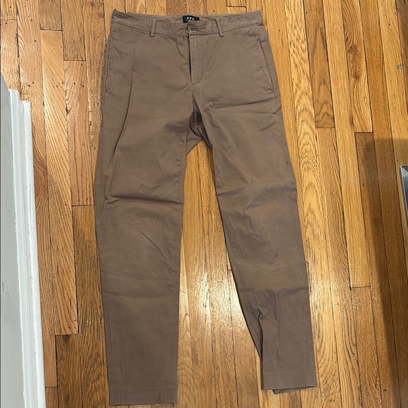 A.P.C. designer Men's Brown khaki Pants